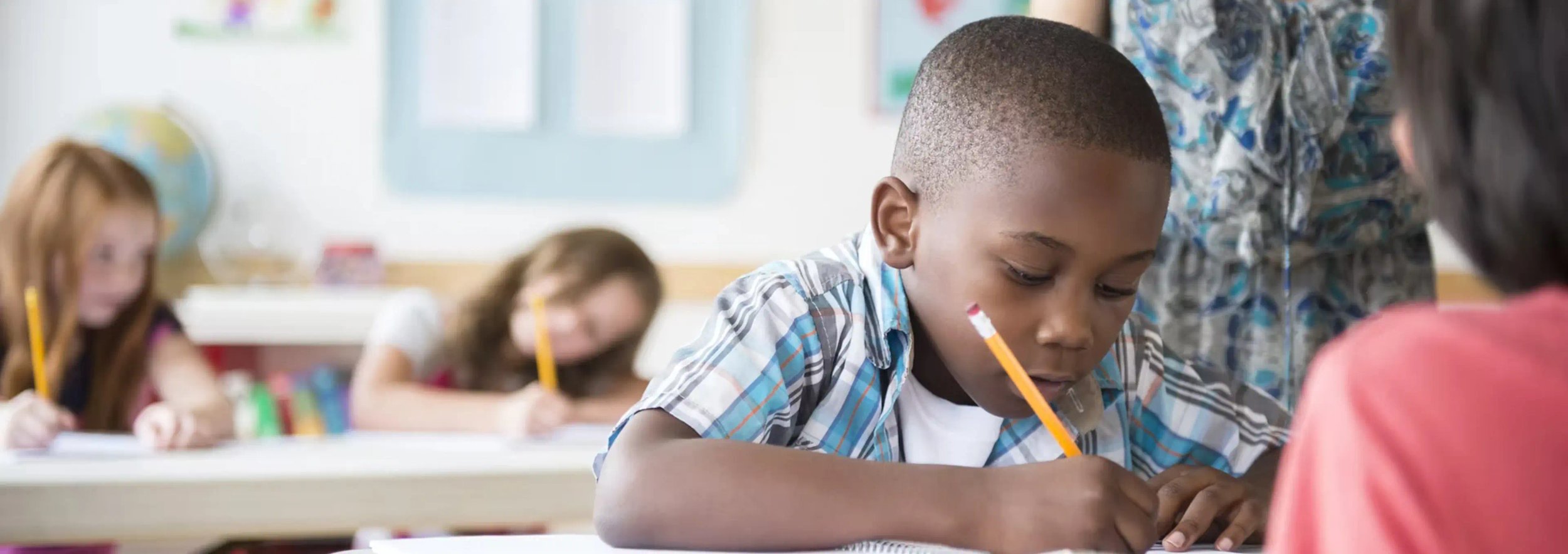 boy at desk